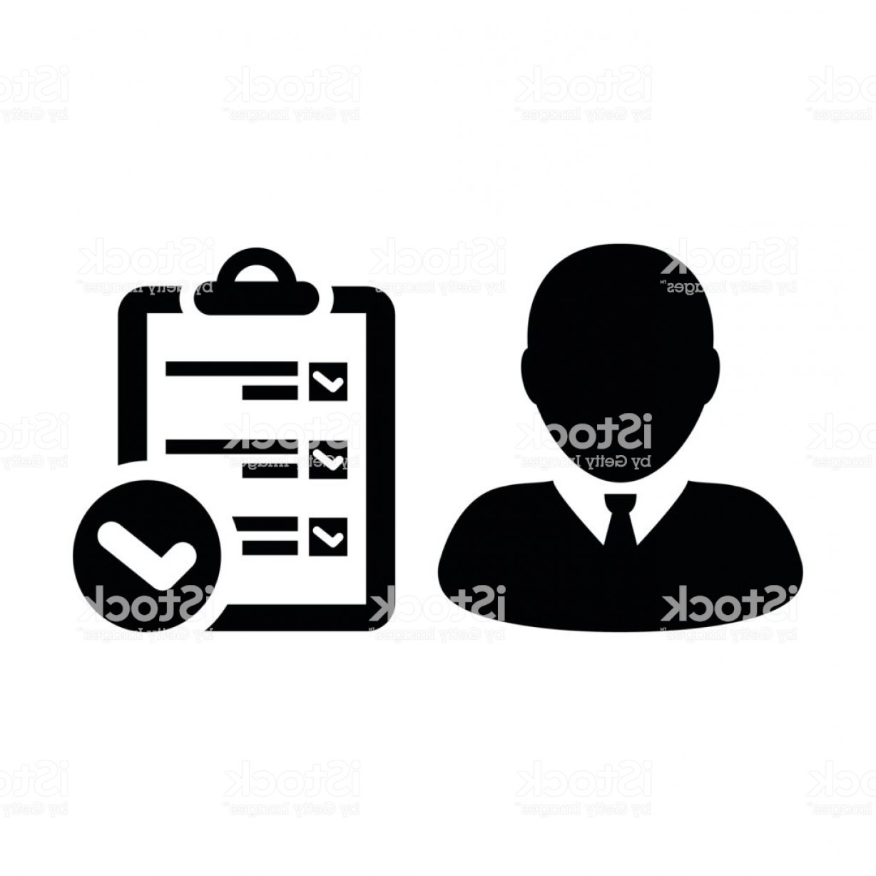 1228x1228 Person Checklist Icon Vector To Do List Flaticon Glyph Pictogram