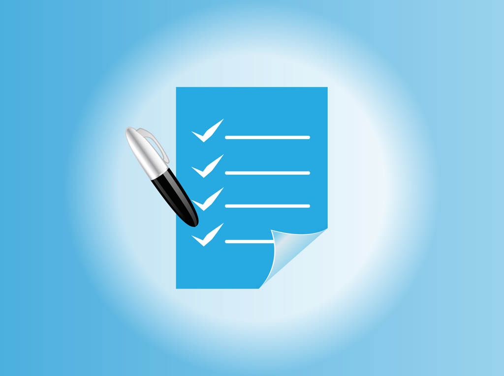 1024x765 Checklist Vector Vector Art Graphics