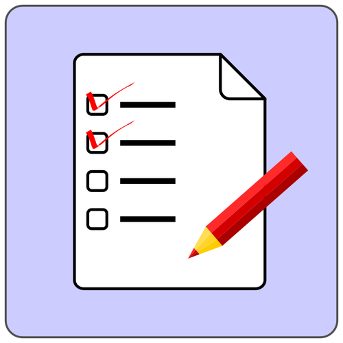 500x500 Checklist Vector Icon