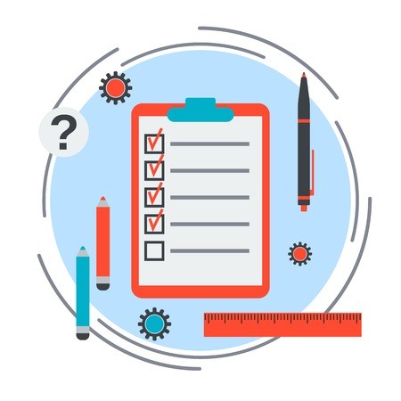 450x450 Checklist Vector Illustration Royalty Free Vector Graphics