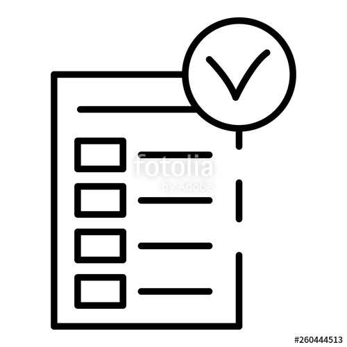 500x500 Diet Checklist Icon Outline Diet Checklist Vector Icon For Web