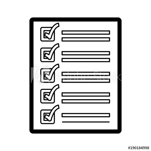500x500 Checklist Vector Illustration