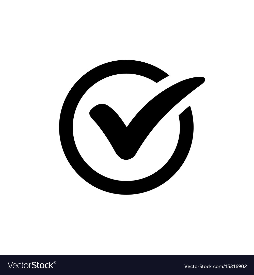 1000x1080 Check Mark Icon Vector