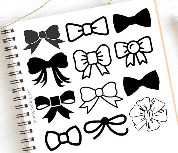 570x490 Bow Tie Bow File, Bow Clipart, Bow Vector, Bow Bundle