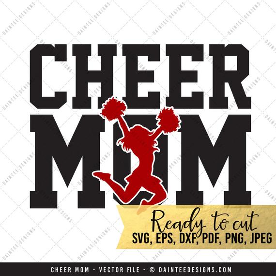 570x570 Cheer Mom Vector Dxf Digital Etsy