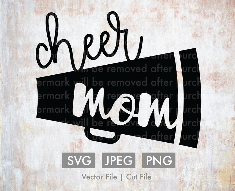 794x647 Cheer Mom Vector Silhouette Cricut Png Etsy