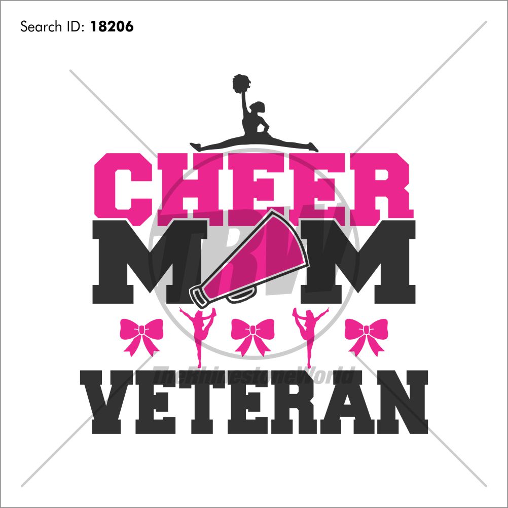 1002x1002 Cheer Mom Veteran Vector Design
