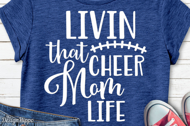 800x533 Livin That Cheer Mom Life Football Mama Png, Cut