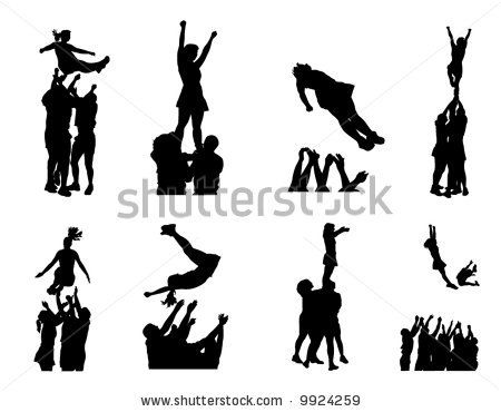 450x370 Cheer Clip Art Cheerleaders Stock Vector Shutterstock