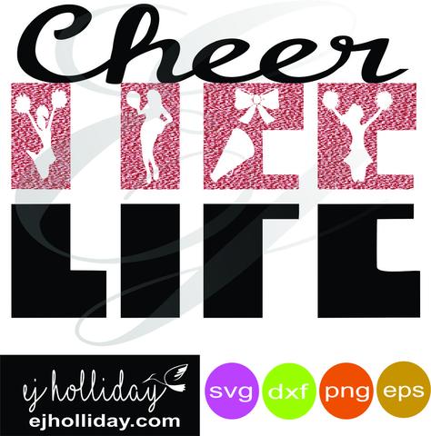 474x480 Cheer Life Dxf Png Vector Graphic Design Digital Cutting