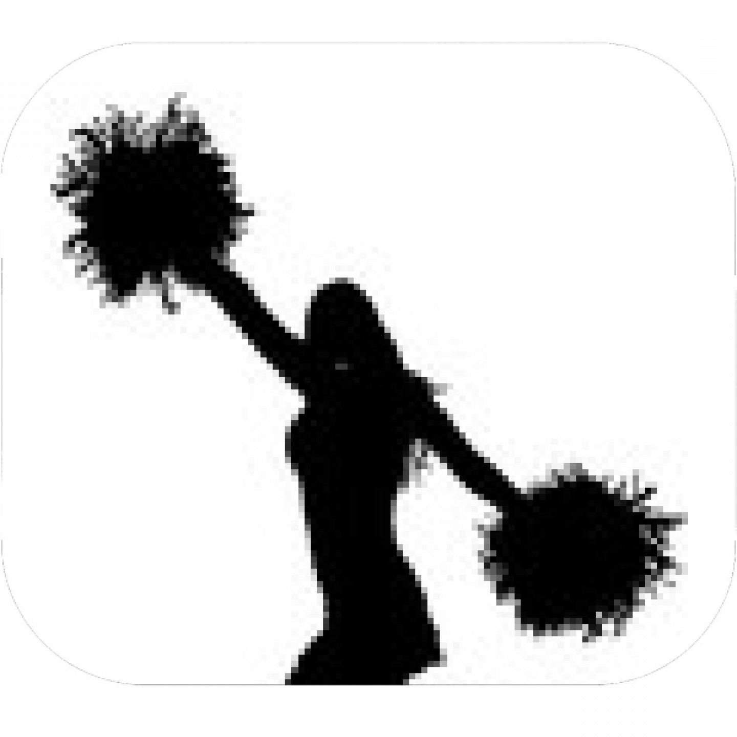 1440x1440 Cheerleading Silhouette Isolated On White Background Newwaysys
