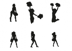 285x200 High School Cheerleading Free Vector Graphic Art Free Download