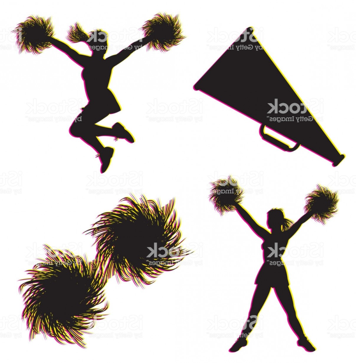 1207x1228 Cheer Megaphone Silhouette Vector Studiogrfx