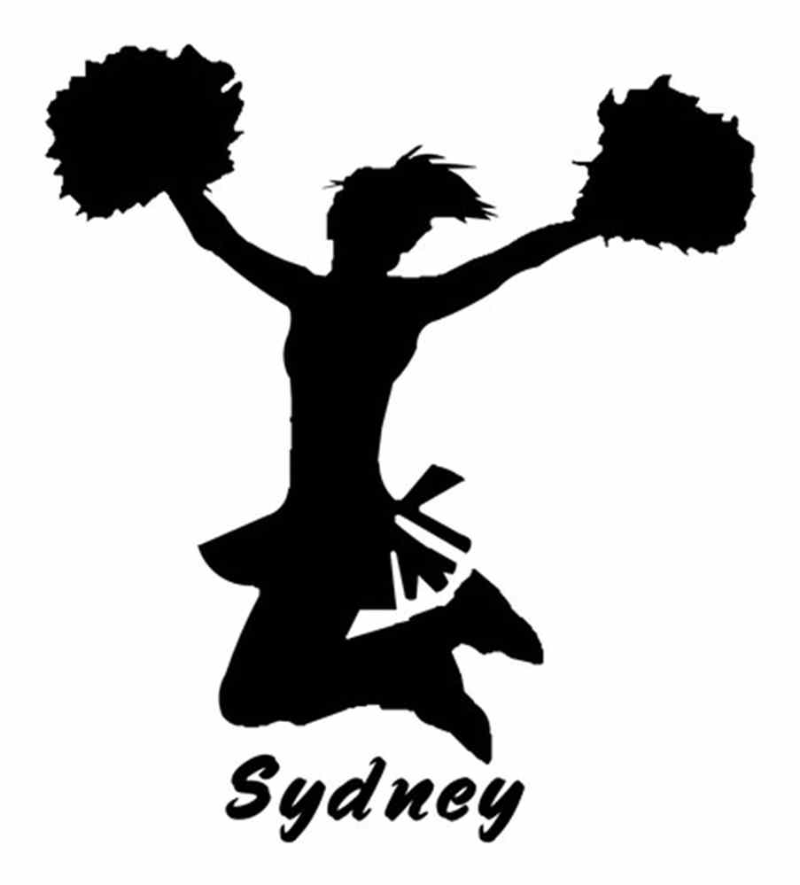 903x999 Huge Collection Of 'cheerleading Silhouette Clipart' Download