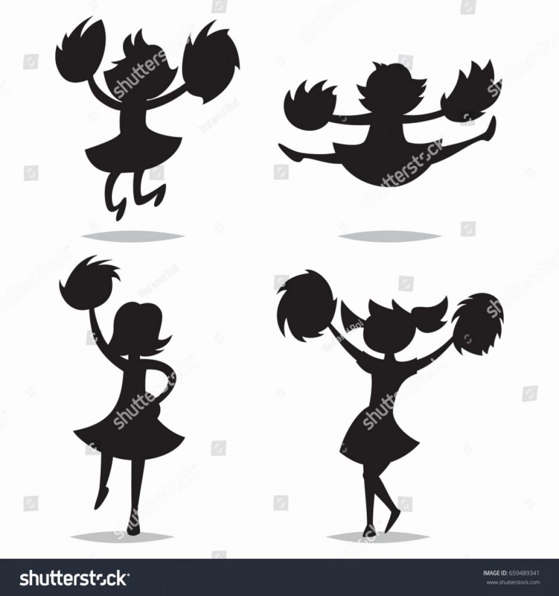 1152x1228 Cheer Megaphone Vector Lovely Cheerleaders Pompoms Black