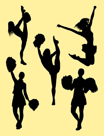 342x450 Cheerleader Silhouette Good Use For Symbol, Logo, Web Icon