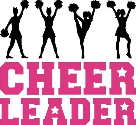 Cheerleader Silhouette Vector Free at Vectorified.com | Collection of ...