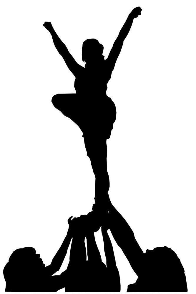 666x1000 Collection Of 'cheerleader Silhouette Images' Download More Than