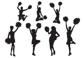 285x200 High School Cheerleading Free Vector Graphic Art Free Download