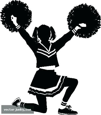 388x441 Cheerleader Silhouette Clipart Medianet