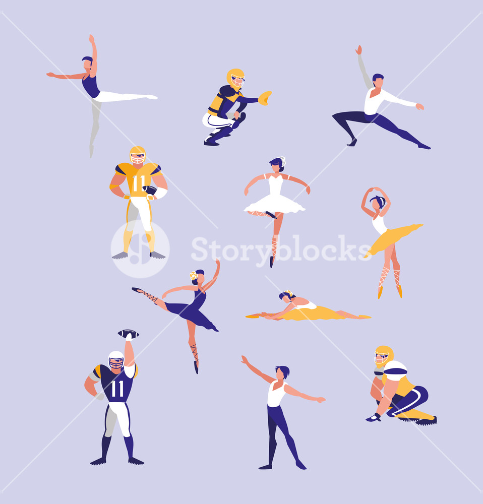 958x1000 Goalkeeper Football And Women Cheerleader Vector Illustration
