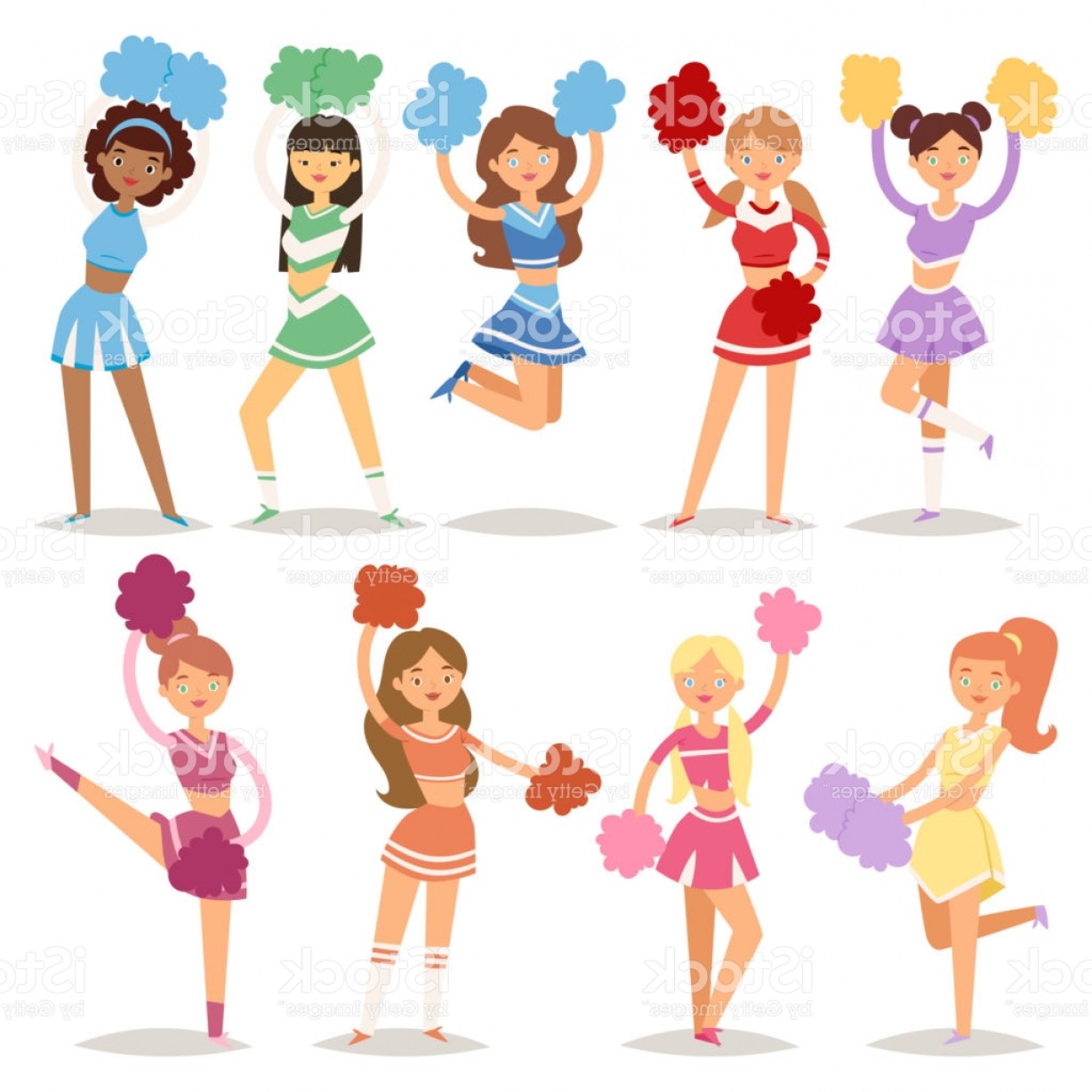 1228x1228 Cheerleader Vector Art Geekchicpro