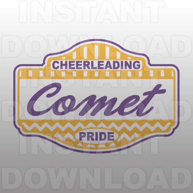 794x794 Comet Pride Cheerleading Vector Art Fileinstant Etsy