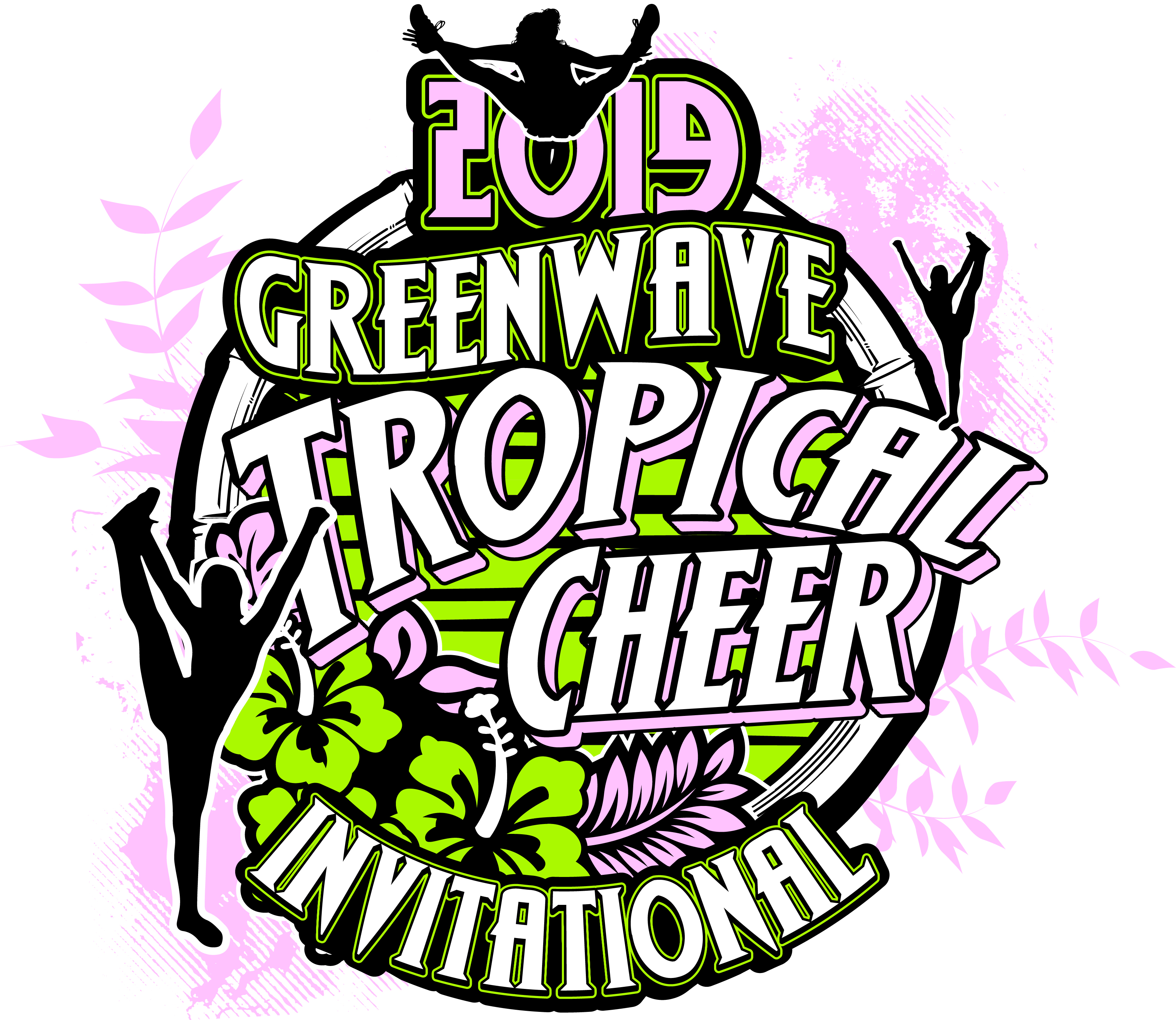 Gymnastics Greenwave Tropical Cheer Invitational T Shirt 3330x2888 Gymnastics Greenwave Tropical Cheer Invitational T Shirt