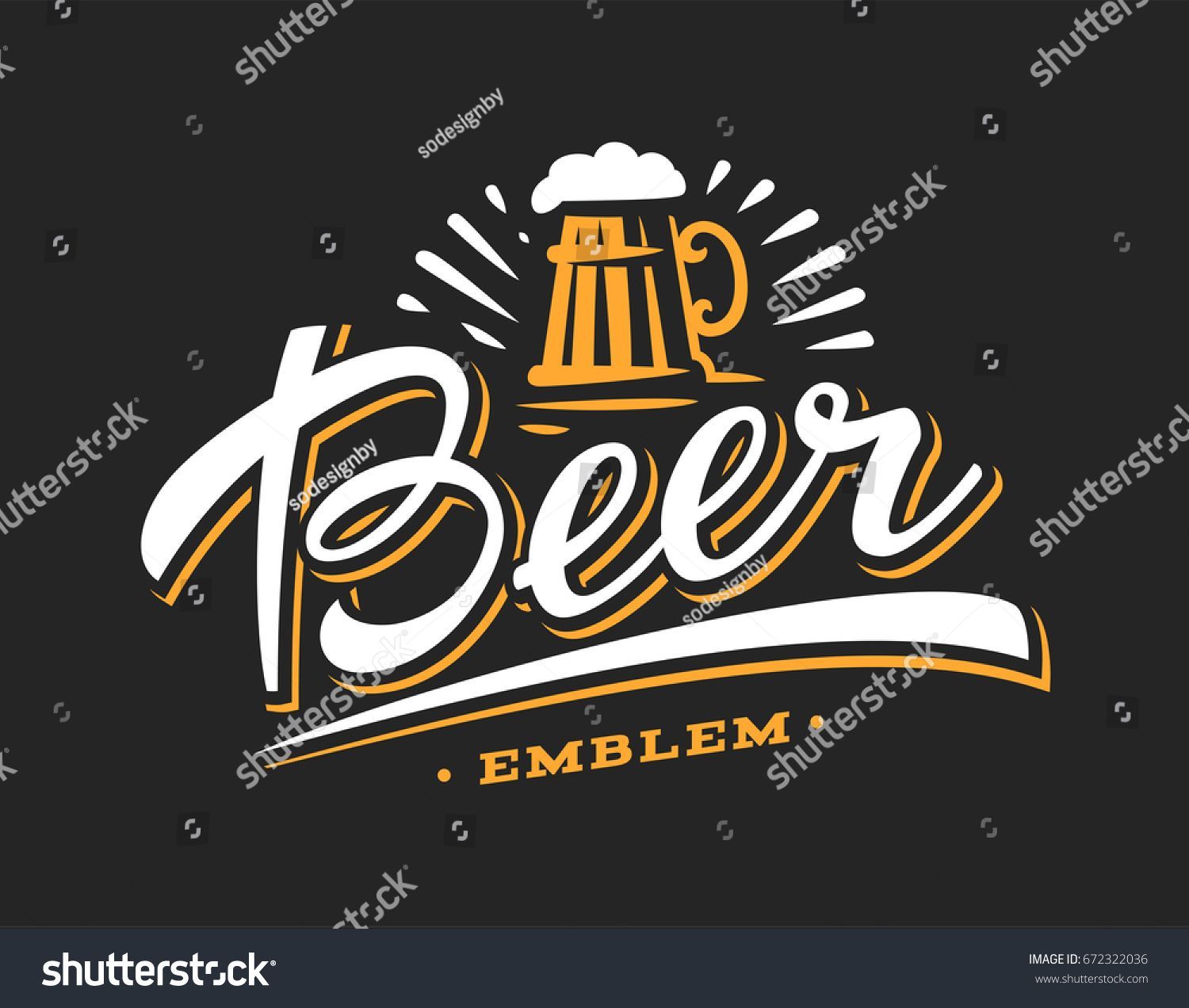 Mug Beer Logo Vector Illustration, Emblem Brewery Design On Dark 1500x1272 Mug Beer Logo Vector Illustration, Emblem Brewery Design On Dark