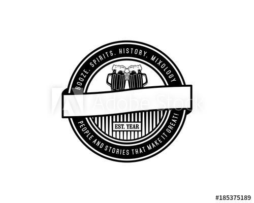 Vector Circle Two Glass Beer Cheers For Bar Like Barrel Logo 500x400 Vector Circle Two Glass Beer Cheers For Bar Like Barrel Logo