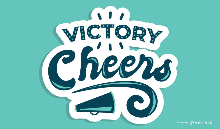 900x529 Victory Cheers Lettering Design