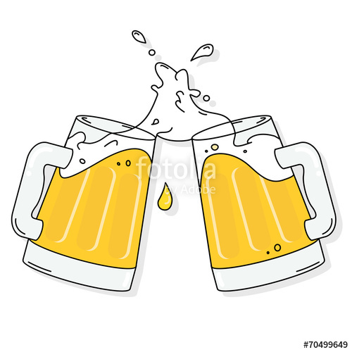 500x500 Beer Cheers Vector Stock Image And Royalty Free Vector