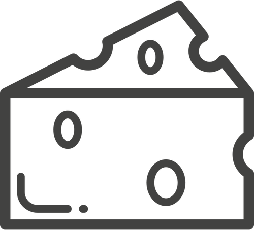 500x453 Cheese Slice Vector Silhouette