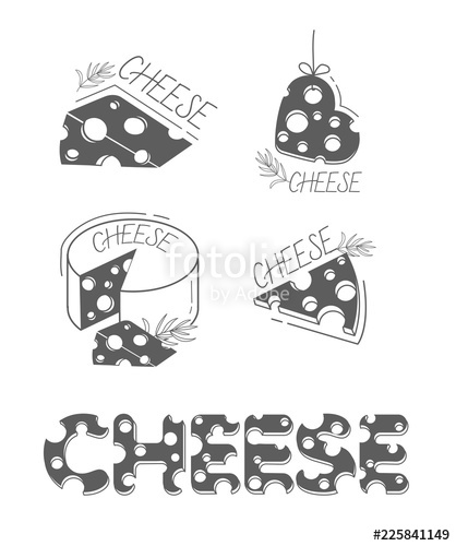 418x500 Cheese Icons Flat Silhouette Stock Image And Royalty Free Vector