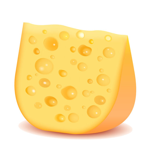 500x500 Tasty Cheese Vector Illustration Free Download