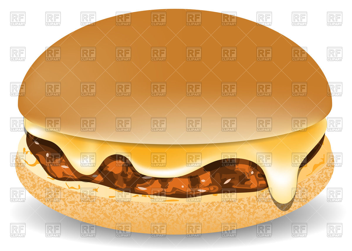 1200x855 Cheeseburger With Cheddar Cheese Vector Image Of Food
