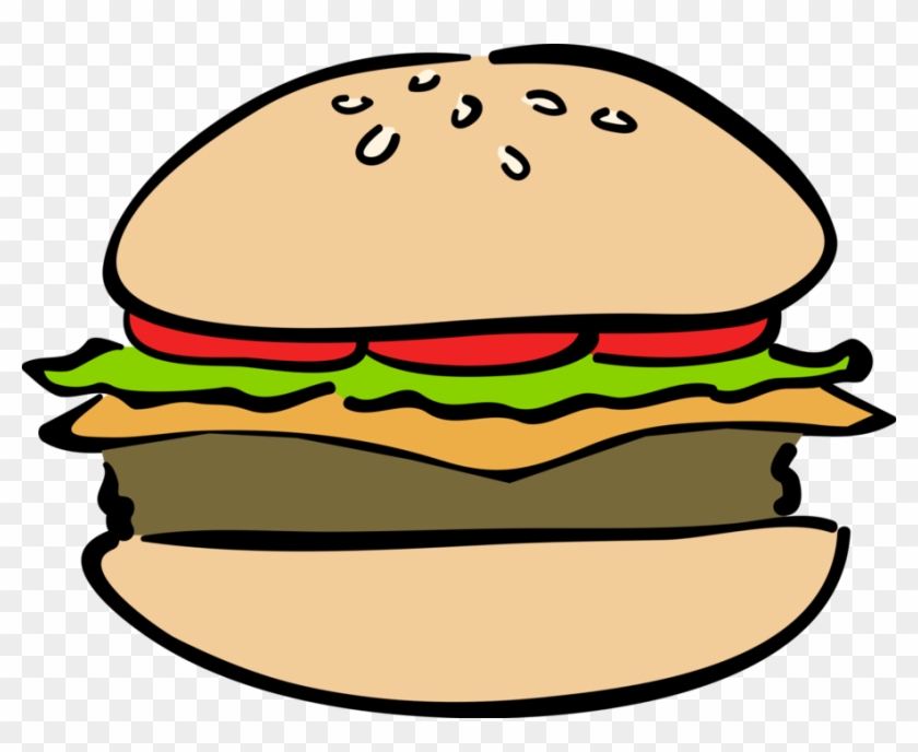 840x688 Vector Illustration Of Fast Food Hamburger Meal
