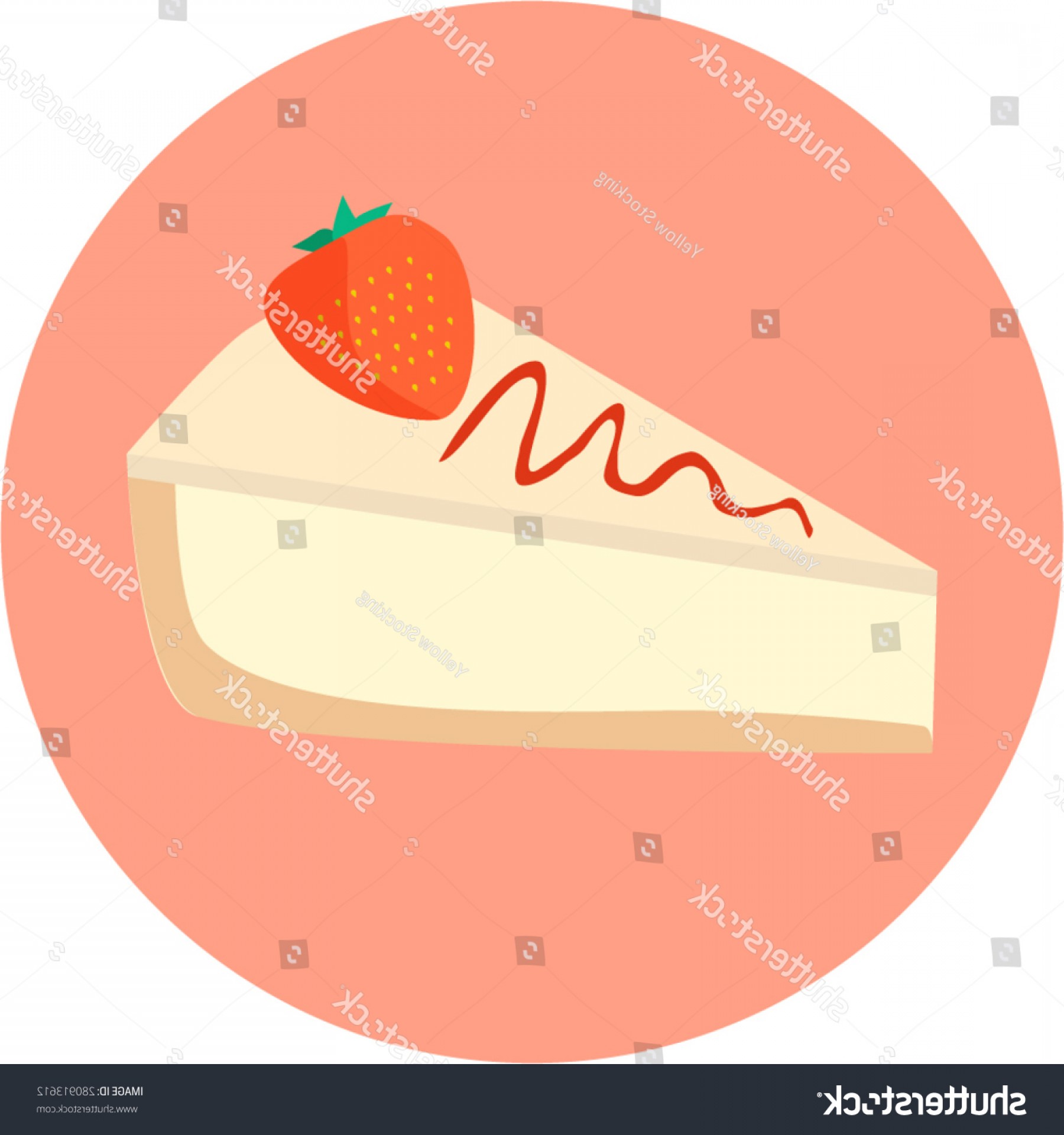 1800x1920 Flat Design Icon Strawberry Cheesecake Soidergi