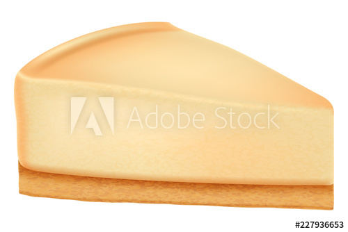 500x334 Piece Of New York Cheesecake Or Classic Cheesecake Vector