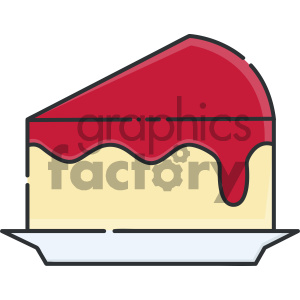 300x300 Slice Of Cheesecake Vector Art Clipart Royalty Free Gif, Png