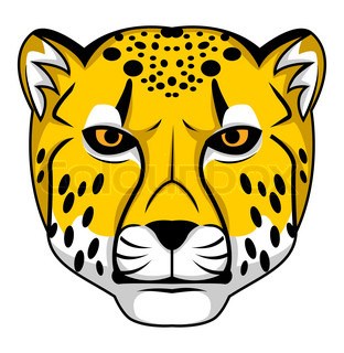 Cheetah Face Vector