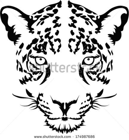 Jaguar Head Vector 432x470 Jaguar Head Vector
