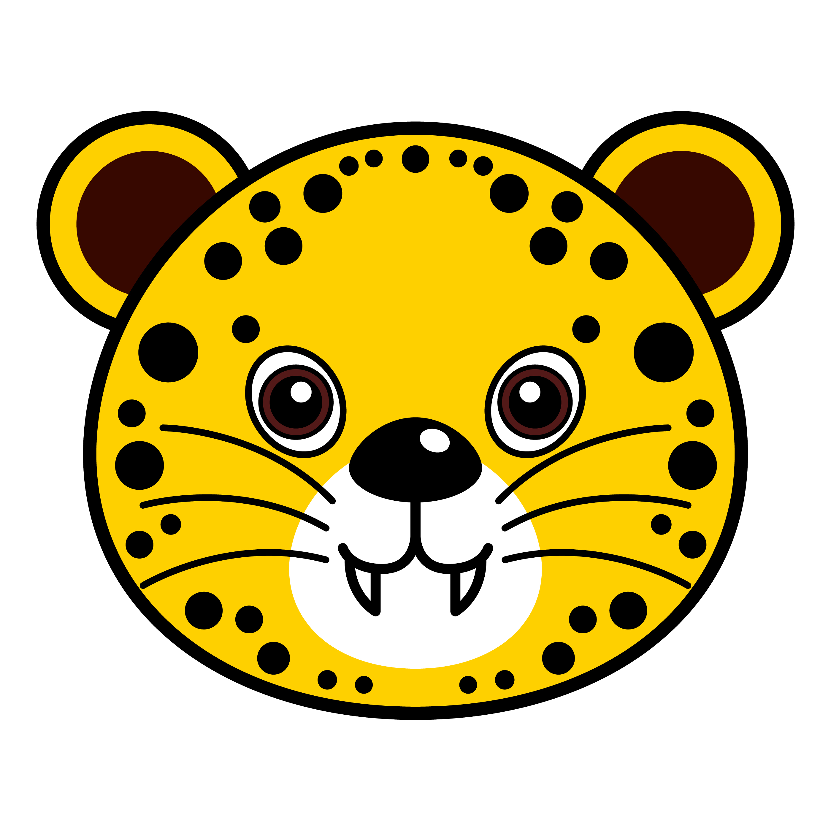 Cheetah Face Free Vector Art 2800x2800 Cheetah Face Free Vector Art