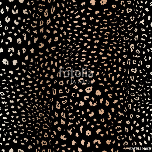 500x500 Leopard Skin Pattern Vector Seamless Texture Animal Print