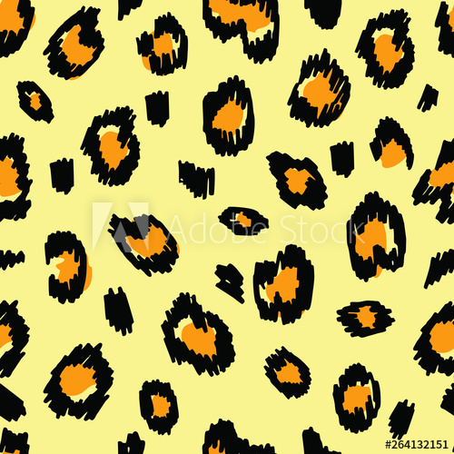 500x500 Animal Pattern Leopard Seamless Background With Spots