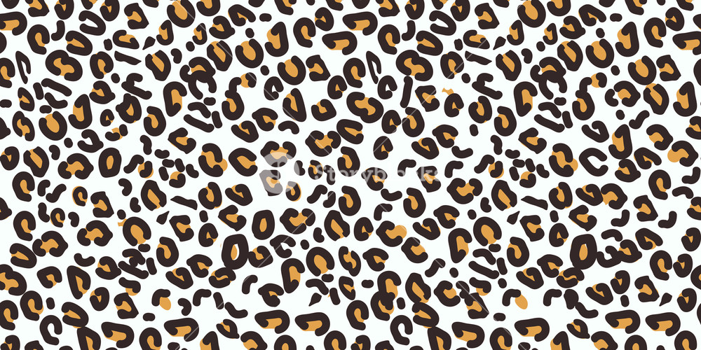1000x500 Leopard Seamless Pattern Animal Print Vector Background