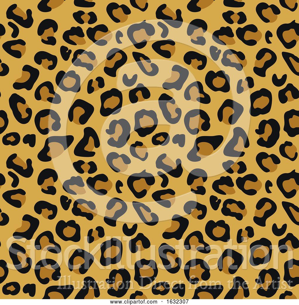 1024x1044 Vector Illustration Of Cheetah Animal Print Pattern Seamless Tile