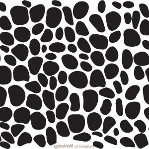 300x300 Black And White Animal Print Vector Studiogrfx