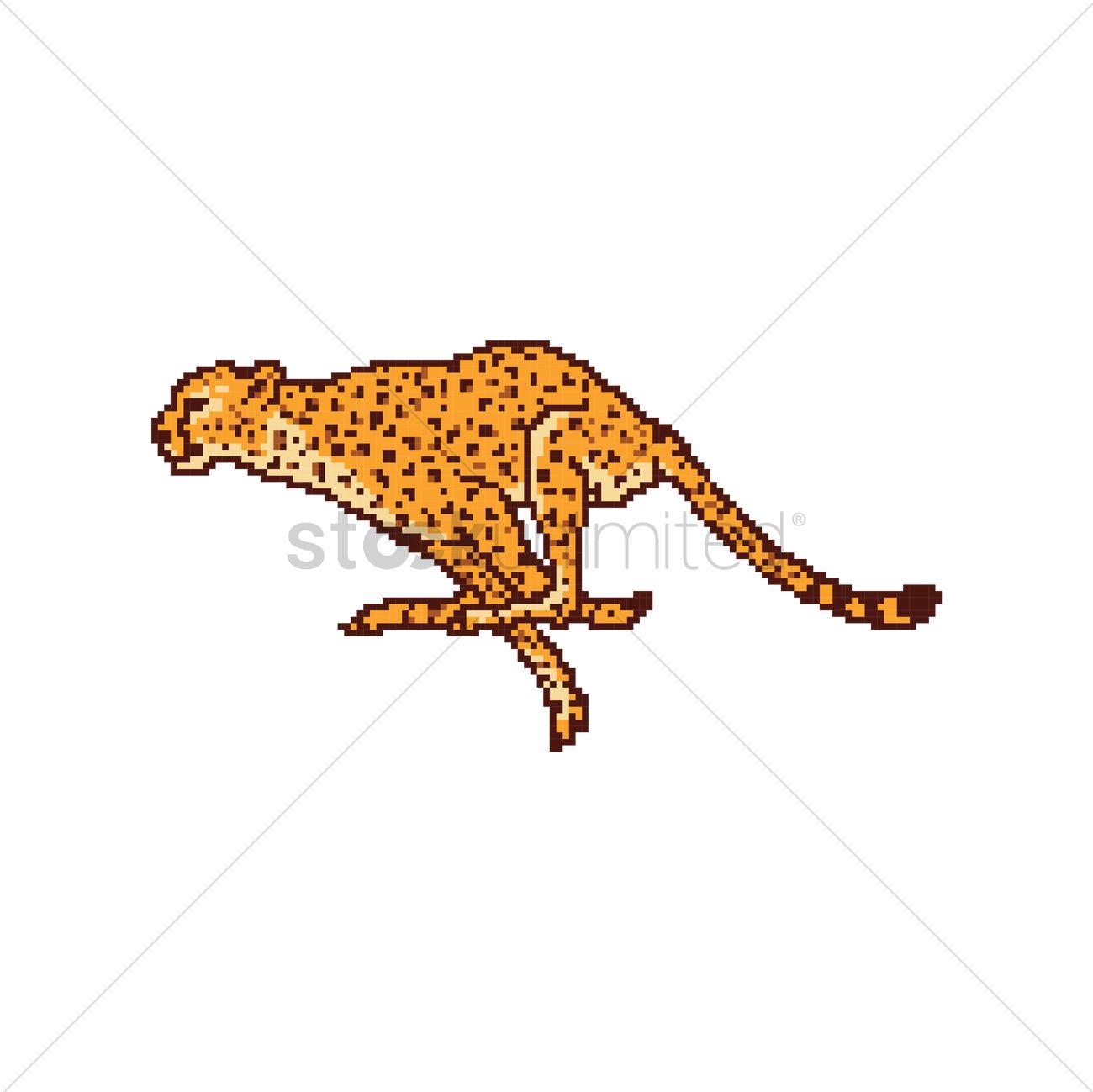 Cheetah Vector Image 1300x1299 Cheetah Vector Image