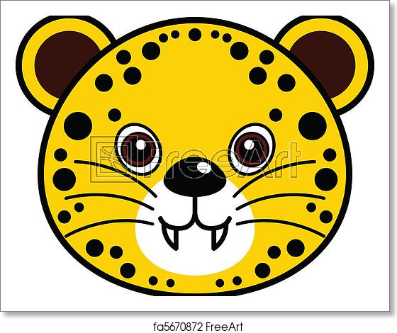 Free Art Print Of Cute Cheetah Vector Cute Animal Faces 560x470 Free Art Print Of Cute Cheetah Vector Cute Animal Faces